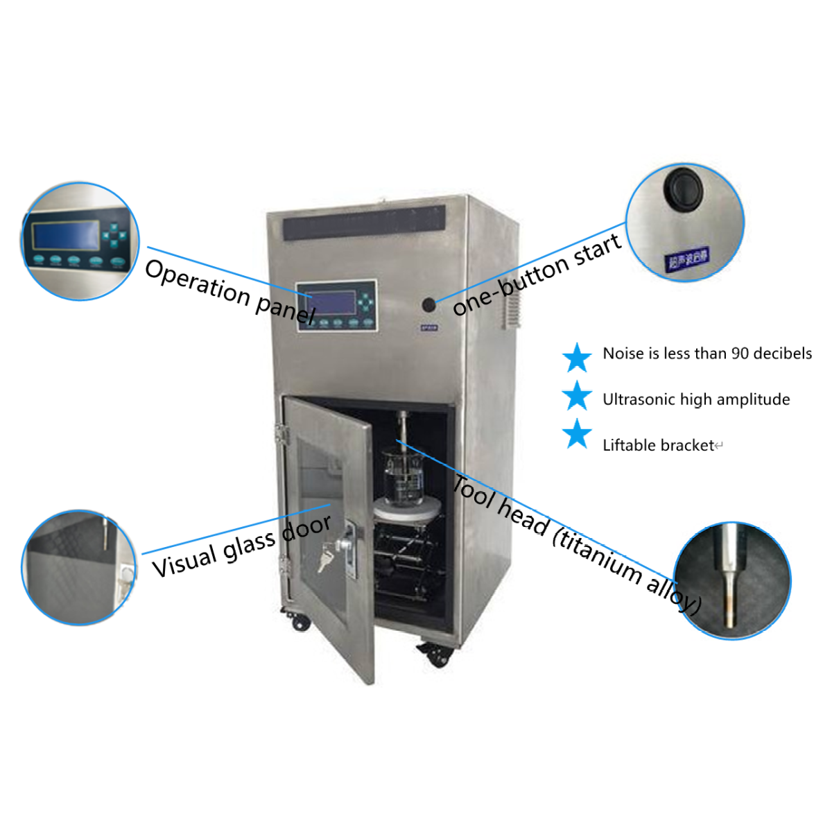 Laboratory multifunctional ultrasoinc dispersion equipment