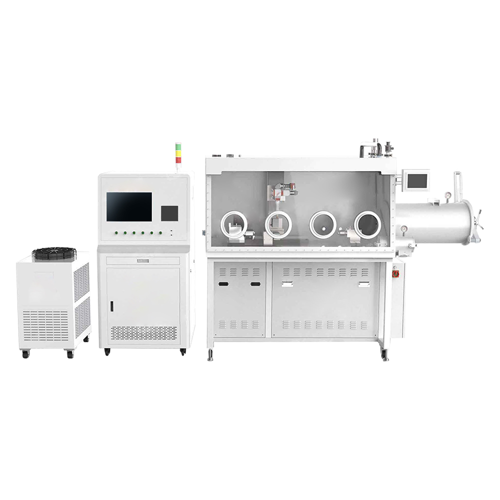 Laser seam sealing welder with glove box four glove type 