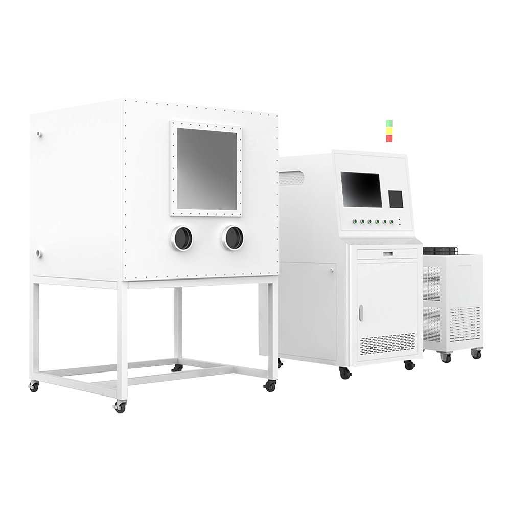 Laser seam welder with simple air chamber